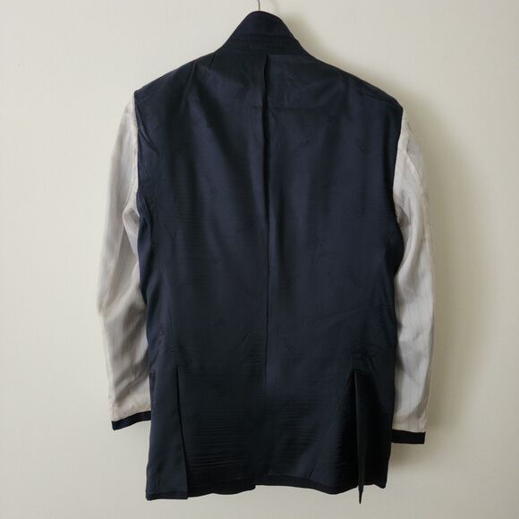 Authenticated Versace Collection Mens Wool Blazer Jacket Black 2-Button Size 40 - Picture 6 of 16